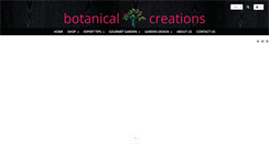 Desktop Screenshot of botanicalcreations.com.au